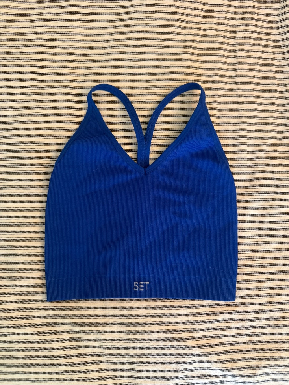 SET Active Sculptflex Ribbed Strappy Sports Bra (XS)